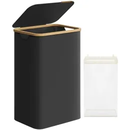 Panier à linge SOFT 90L / Noir