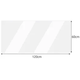 Tapis de protection pour table ou sous-chaise 1200 x 600 mm / Transparent