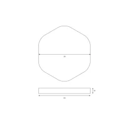 Chargeur sans fil encastré 112 mm MAGICO / Noir