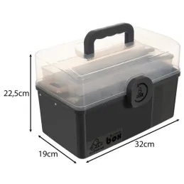 Organisateur de médicaments MEDIBOX / Noir
