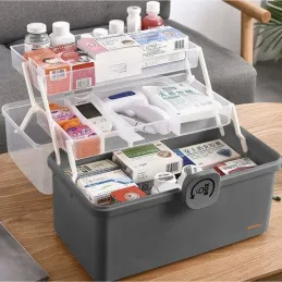 Organisateur de médicaments MEDIBOX / Noir