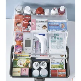 Organisateur de médicaments MEDIBOX / Noir