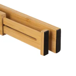 Set de 4 organiseurs réglables pour tiroirs / Bois naturel