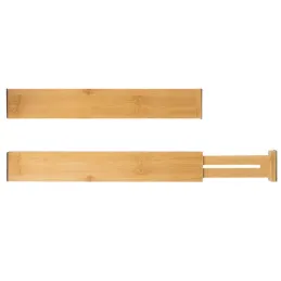 Set de 4 organiseurs réglables pour tiroirs / Bois naturel