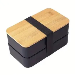 Boîte repas avec couverts MICHELIN / Noir – bois