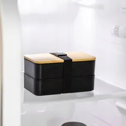 Boîte repas avec couverts MICHELIN / Noir – bois