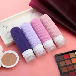 Set de voyage de flacons en silicone pour cosmétiques EMPORA / Rose