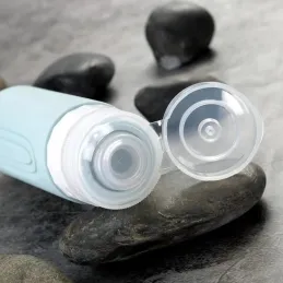 Set de voyage de flacons en silicone pour cosmétiques EMPORA / Noir