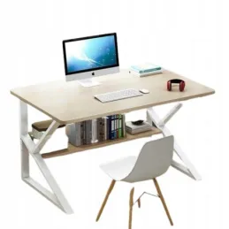 Bureau avec étagère SAGRA 800 x 400 / Blanc