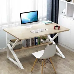 Bureau avec étagère SAGRA 800 x 400 / Blanc