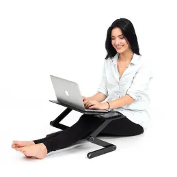 Support réglable pour ordinateur ALPINE / Noir mat