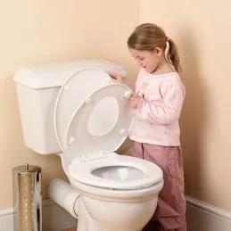 Abattant WC avec adaptateur pour enfants FAMILY / Blanc