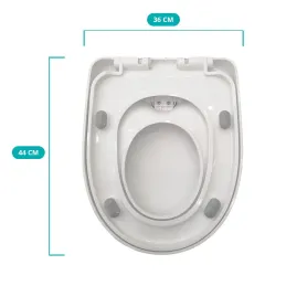 Abattant WC avec adaptateur pour enfants FAMILY / Blanc