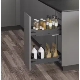 Panier coulissant THANOS avec fermeture amortie / Anthracite