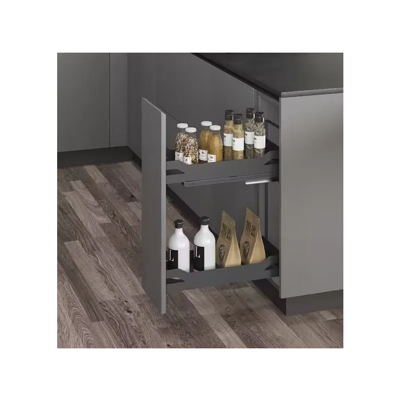 Panier coulissant THANOS avec fermeture amortie / Anthracite