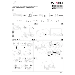 Grille coulissante complète THANOS avec amortissement / Anthracite