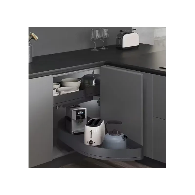 Étagère d’angle coulissante THANOS XXL avec amortissement / Anthracite