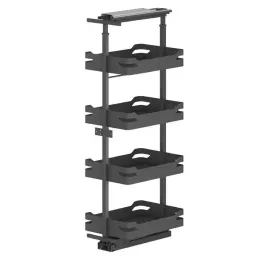 Pied alimentaire THANOS 1259 - 1659 mm avec amortissement / Anthracite