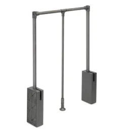 Porte-manteau rabattable SWAY / Titane