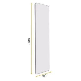 Miroir coulissant et pivotant pour armoire QUARTZ / Aluminium