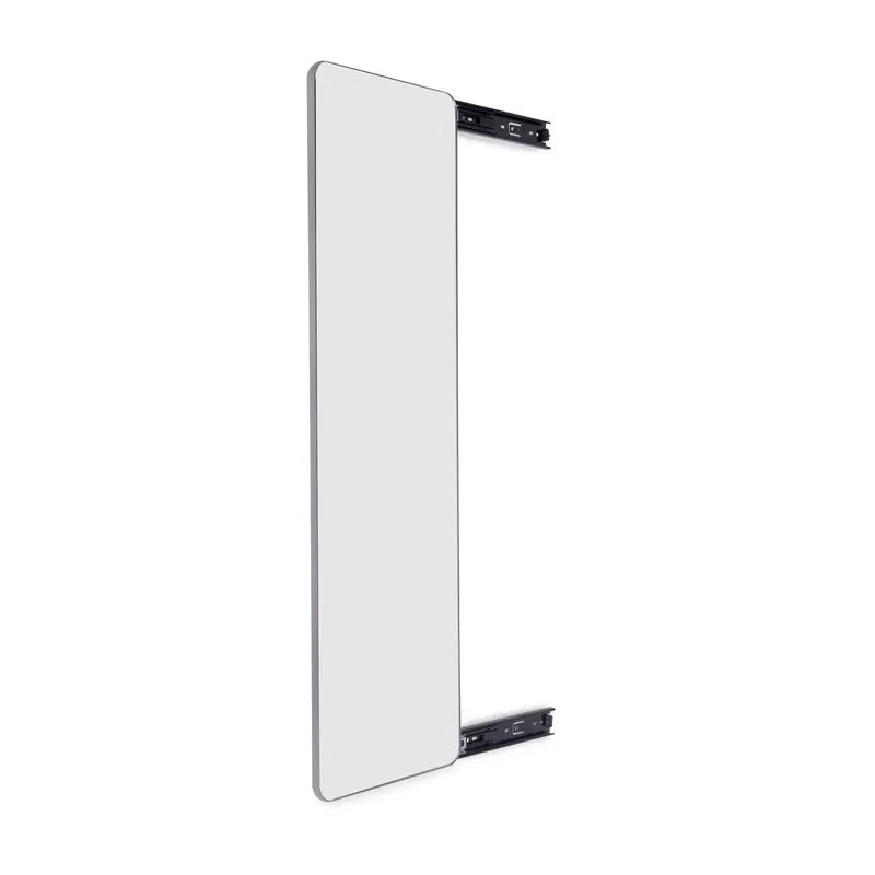 Miroir coulissant et pivotant pour armoire QUARTZ / Aluminium