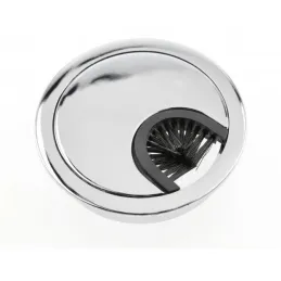 Passe-câbles LINDA 60 / Chrome brillant