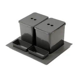 Poubelle de tiroir SEPAROX 600 mm 2 × 16 L / Anthracite