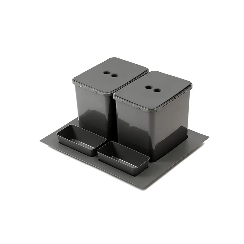 Poubelle de tiroir SEPAROX 600 mm 2 × 16 L / Anthracite