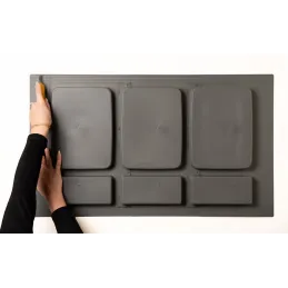 Poubelle de tiroir SEPAROX 600 mm 1 × 16 L + 2 × 8 L / Anthracite