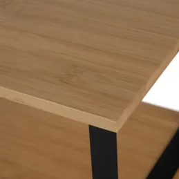 Set de 2 étagères de rangement de cuisine STAND / Noir – bois