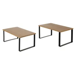 Set de 2 étagères de rangement de cuisine STAND / Noir – bois