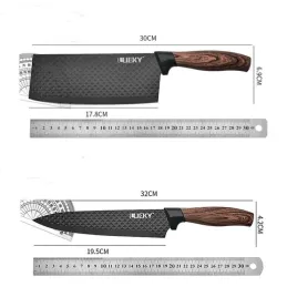 Set de 6 couteaux de cuisine avec ciseaux et éplucheur CARBON / Noir