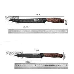 Set de 6 couteaux de cuisine avec ciseaux et éplucheur CARBON / Noir