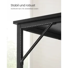Bureau LUGANO 1000 x 500 / Noir