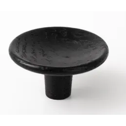 Bouton de meuble en bois RENO / Noir laqué