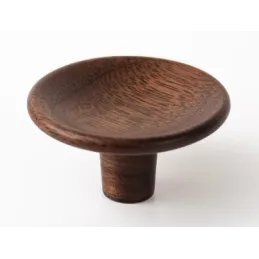 Bouton en bois RENO / Noyer verni