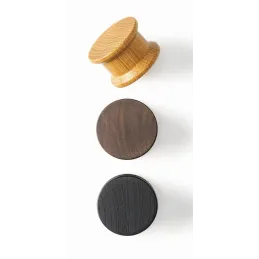 Bouton de meuble en bois BALENCIA / Noir laqué