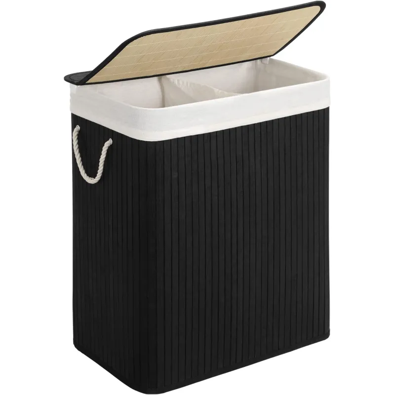 Panier à linge GLAMUR 100 L / Noir