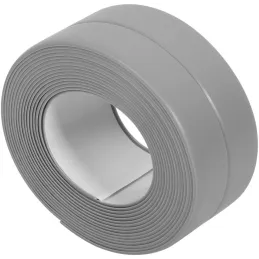 Joint autocollant pour cuisine et salle de bains 2,2 m / Gris