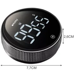 Minuteur LED magnétique avec alarme / Noir