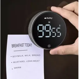 Minuteur LED magnétique avec alarme / Noir