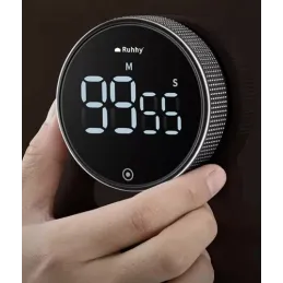 Minuteur LED magnétique avec alarme / Noir