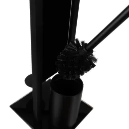 Porte-papier toilette avec brosse AXIAN / Noir mat