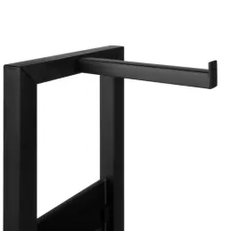 Porte-papier toilette avec brosse AXIAN / Noir mat