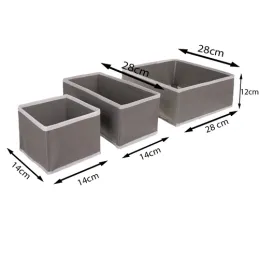 Set de 6 boîtes de rangement pour dressing MAXO / Gris