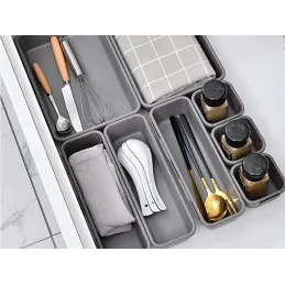 Set 8 organisateurs de tiroir PARAMON / Anthracite