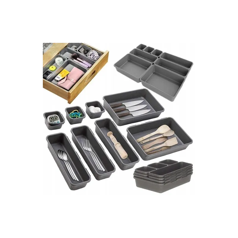 Set 8 organisateurs de tiroir PARAMON / Anthracite