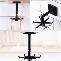 Patère adhésive pivotante ROTARA / Noir mat
