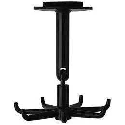 Patère adhésive pivotante ROTARA / Noir mat