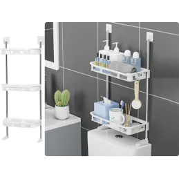 Étagère réglable au-dessus des toilettes / Blanc